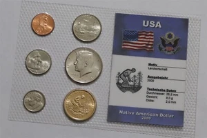 🧭 🇺🇸 USA NATIVE AMERICAN MINT SET WITH COA B79 #899 - Picture 1 of 3