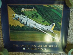 American Air Museum in Britain Boeing "Flying Fortress" B-17G Poster P. Makanna - Picture 1 of 9