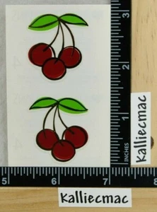 Mrs Grossman CHERRIES REFLECTIONS Stickers 1/2 SHEET VINTAGE - Picture 1 of 3