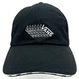 VANS Hat Cap Strap Back Black Off The Wall Skater Skateboard BMX Adjustable Mens - Picture 1 of 9