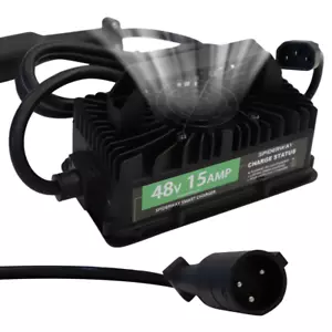 48 Volt 15 Amp Golf Cart Battery Charger for Club Car DS Precedent Tempo Onward - Picture 1 of 12