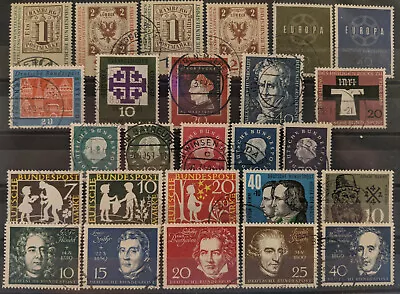 Germany 1959 Complete Year Set (plus single stamps from Block 2) Used - Image 1 of 2