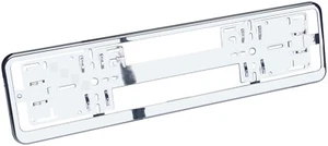 EU Chrom Kennzeichenhalter Schildhalter Nummernschildhalter von RICHTER / HR - Bild 1 von 6