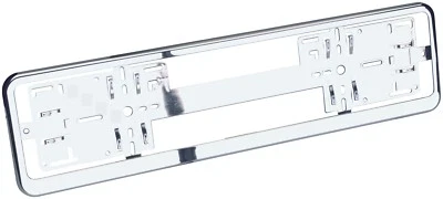 EU Chrom Kennzeichenhalter Schildhalter Nummernschildhalter von RICHTER / HR - Bild 1 von 4