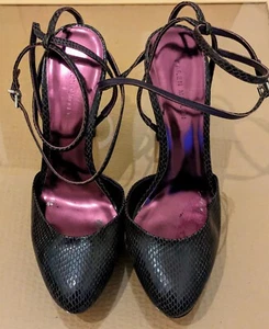 Karen Millen Leather Heels Slingback Size EU 41 = UK 7.5. Excellent Condition ✨ - Picture 1 of 6