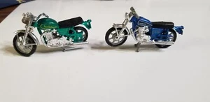 2-Vintage 1980 Kidco 1:26 Norton 750 Commando & Yamaha Diecast Motorcycles Tub B - Picture 1 of 6