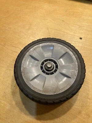 OEM Honda 44710-VLO-L02ZB Wheel USED NON Drive 8” off HRR216 9VKA with axle - Image 1 of 4