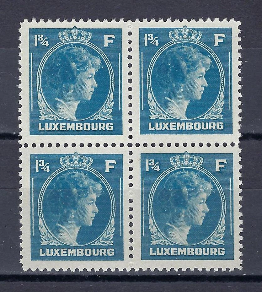 Luxemburgo 1944 Sc# 227 Charlotte 1-3/4 fr bloque 4 MNH Foto 1 de 1