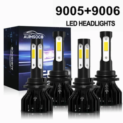 For Chevrolet Colorado 2004-2012 LED Headlights Hi-Low Beam Lights Bulbs Kit 4x - Image 1 of 4