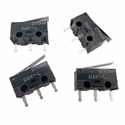 Omron D2F-L Japan Lever 3-Pin Basic Micro Switch (4 Pieces) US Stock - Image 1 of 2