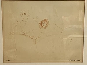 Henri de Toulouse-Lautrec Woman w Tray lithograph Breakfast Series Elles French - Picture 1 of 7