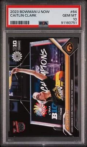 Graded 2023 Topps Bowman U Now Caitlin Clark #64 Rookie Basketball Card PSA 10 - Picture 1 of 2