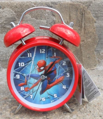 Despertador de cabeceira Homem-Aranha ~ Marvel Superhero ~ 4,6 polegadas X 6,3 polegadas - Imagem 1 de 4