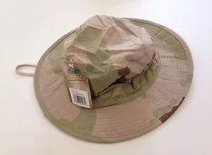 Dos sombreros Boonie, camuflaje del desierto, ajustables, talla única, cubo, nuevos con etiqueta - Imagen 1 de 3