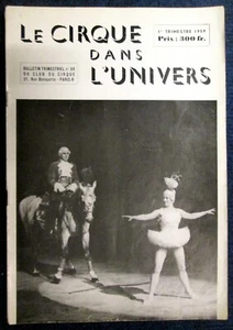 CIRQUE dans UNIVERS 32 Cottrelly Napoléon Voltige Circus Zirkus Circo цирк 1959 - Picture 1 of 2