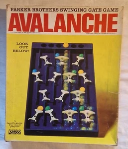 1966 Vintage Avalanche Marble Strategy Skill Game Parker Brothers Complete - Bild 1 von 7