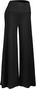 Women'S Stretchy Wide Leg Palazzo Lounge Pants Casual Comfy High Waist Palazzo P - Picture 1 of 5