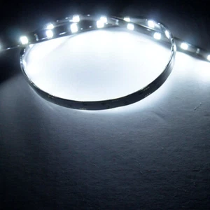 4pcs 60cm 24in Flexible LED Strip 12V Car Interior Underbody Dash Light, White - Picture 1 of 7