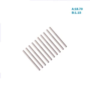 10 Stück Schweizer Pin für Metallband, Größe (A:18,70) (B:1,15). - Bild 1 von 5