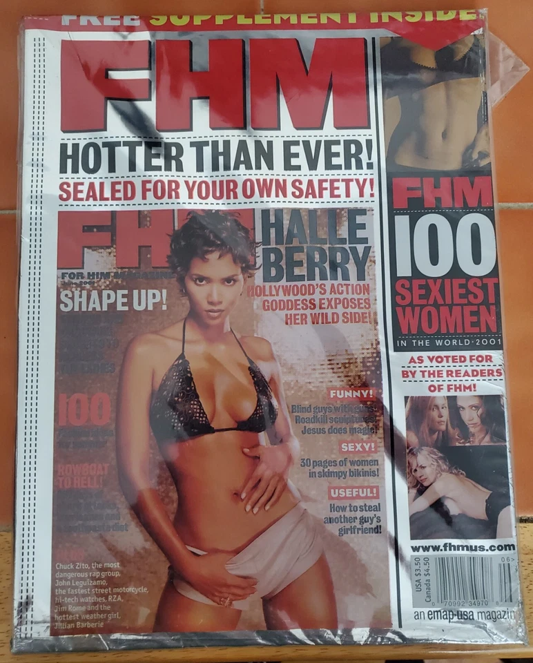 Anna Kournikova FHM for Him Magazine September 2001 Tennis Steffi Agassi Vtg