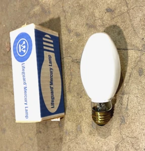 H46DL-40/50DX Mercury Vapor B17 Medium Base Light Bulb 24,000 Hours USA 356642 - Picture 1 of 2