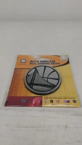 New NBA Golden State Warriors Car Truck Real Chrome Metal Automotive Emblem - Picture 1 of 8
