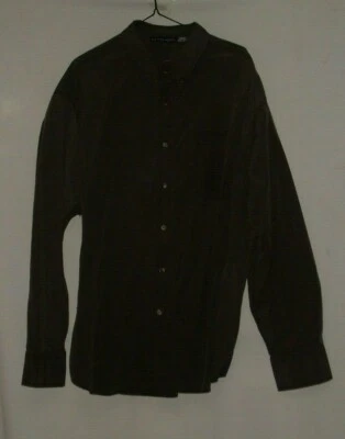 MICHAEL AUSTIN Men Long Sleeve Cotton/Polyester Gray Dress Shirt XL  - Image 1 of 4