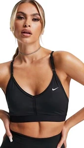 Nike Womens Size S Dri-Fit Indy Sports Bra Black Light Support Athletic #CZ4456 - Picture 1 of 9