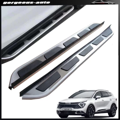 Tablas de correr peldaños laterales pedales barra Nerf aptos para KIA Sportage 2017-2024 Foto 1 de 4