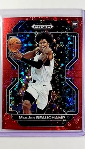 2022 Panini Prizm Draft Picks Red Disco Fast Break 72 MarJon Beauchamp RC Rookie - Picture 1 of 2