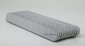 Lima de uñas de acrílico para manicura de doble cara placa emery - cebra 100/100 grano 10 archivos - Imagen 1 de 3