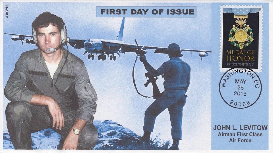 JVC CACHETS-2015 年越南荣誉勋章首日封面 FDC 空军 MOH — 第 1/1 张图片