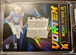 Panini XR Vortex 2020 1/1 Michael Pittman Jr etiqueta de lavandería novato radiocontrol uno de uno - Imagen 1 de 6