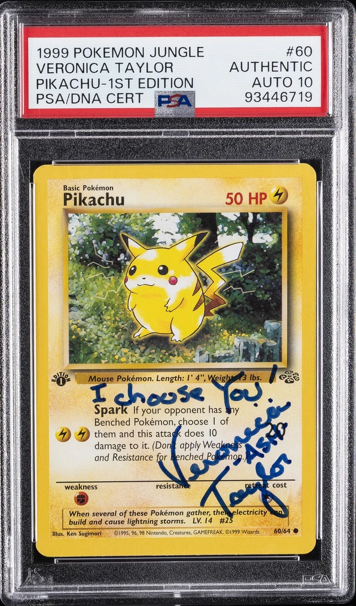 Pikachu Pokémon TCG Grade 10 Common Individual Collectible Card