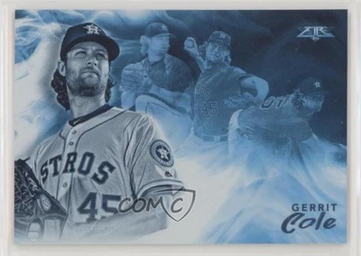 2019 Topps Fire Smoke and Mirrors Blue Chip Gerrit Cole #SM-13 - Image 1 of 2