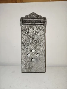 Vintage Arts & Crafts Hammered Metal Wall Mounted Mail Letter Box - Picture 1 of 6