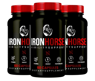 IronHorse Virility Support Premium Performance Supplement, Iron Horse Men 3 Pack - Image 1 of 4