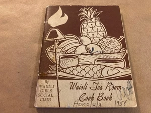 Waioli Tea Room Kochbuch Vintage seltenes Hawaii Kochbuchheft, Honolulu, 1950er - Bild 1 von 10