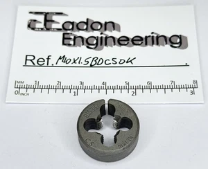 M10 x 1.5mm Metric Button Die, CS (Carbon Steel). By Presto. - Picture 1 of 2