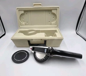 Vintage DYMO 1550 Tapewriter Label Maker Kit Embossing Tool Chrome & Black - Picture 1 of 17