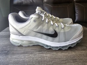 Nike Air Max 2009 Uomo Taglia 13 Bianco Grigio e Nero... Indossato una volta! - Foto 1 di 9