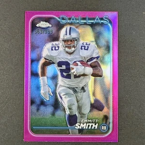 ⚪🔵⚪Emmitt Smith 2024 Topps Chrome /399 Pink Refractor #38 Cowboys SP - Picture 1 of 3