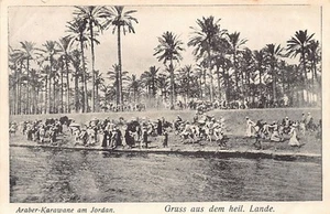 Palestine - Arab caravan crossing the Jordan River - Publ. unknown - Picture 1 of 2