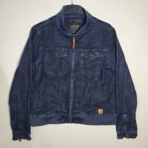 A Tiziano Denim Jean Jacket Style Premium Men's Wear Authentic Coat Full Zip - Picture 1 of 18