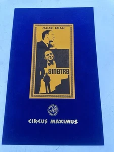 Caesers Palace Frank Sinatra Circus Maximus Casino Las Vegas menu anni 70 - Foto 1 di 13