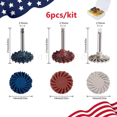 Dental Composite Polishing Diamond RA Disc 14mm Wheels Coarse Medium Fine OR - Image 1 of 4