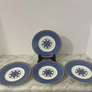 4 Victoria & Beale Side Plates 6 3/8" Sango Cambridge Starburst Porcelain 7010 - Picture 1 of 10