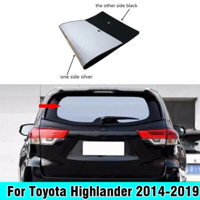 Parabrisas trasero privacidad interior grueso para Toyota Highlander 2014-2019 Foto 1 de 4