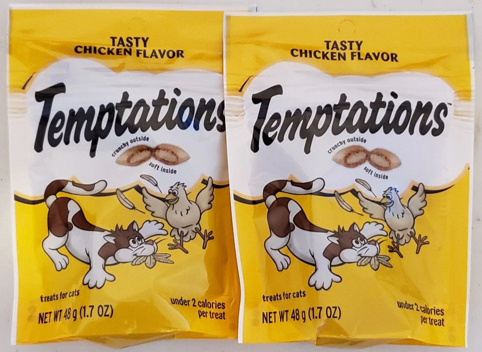 SET OF 2 Chicken Flavor Temptations Mix Up Cat Treats Chicken Flavor 1.7oz - Image 1 of 1