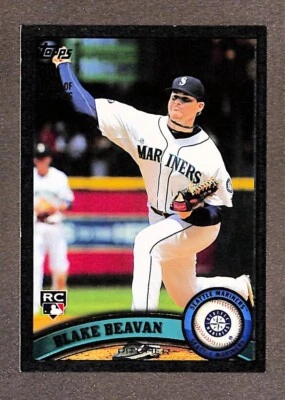2011 Topps Update Black #US327 Blake Beavan RC /60 - Image 1 of 3